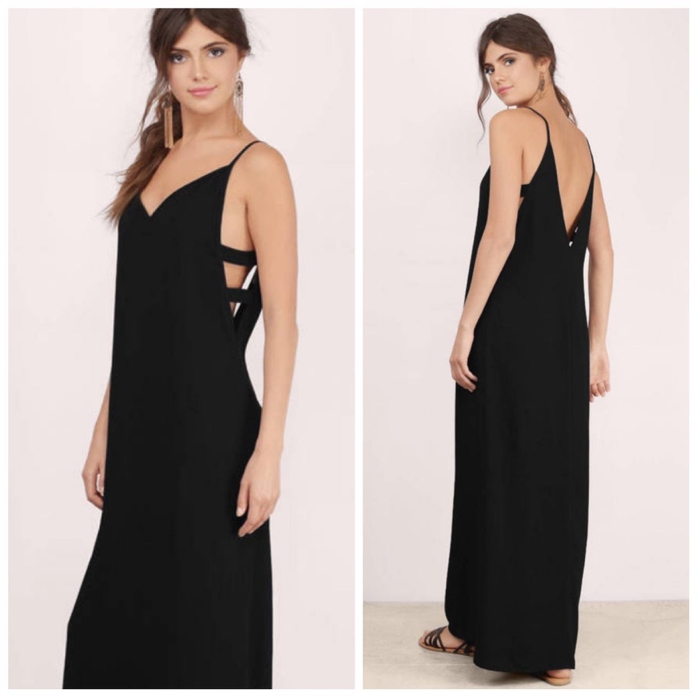 New black cutout maxi dress - Picture 1 of 2